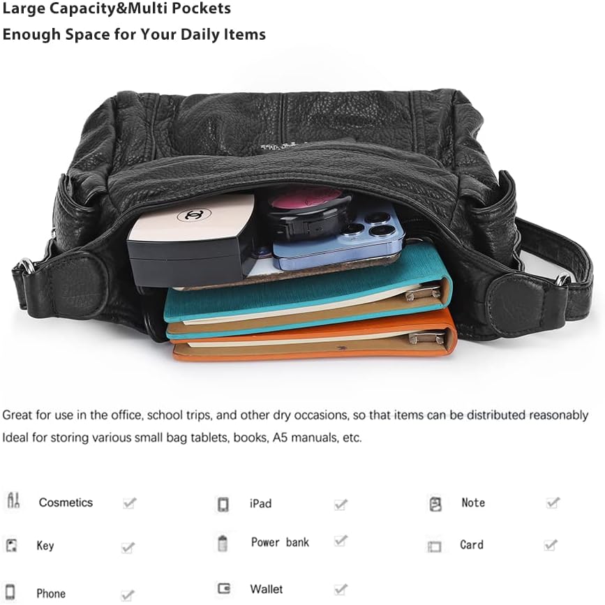 Angel Kiss Crossbody Bags for Women, Ladies Shoulder Handbags and Purses Medium Faux Leather Pocketbooks | Ladies, Medium, Faux Leather