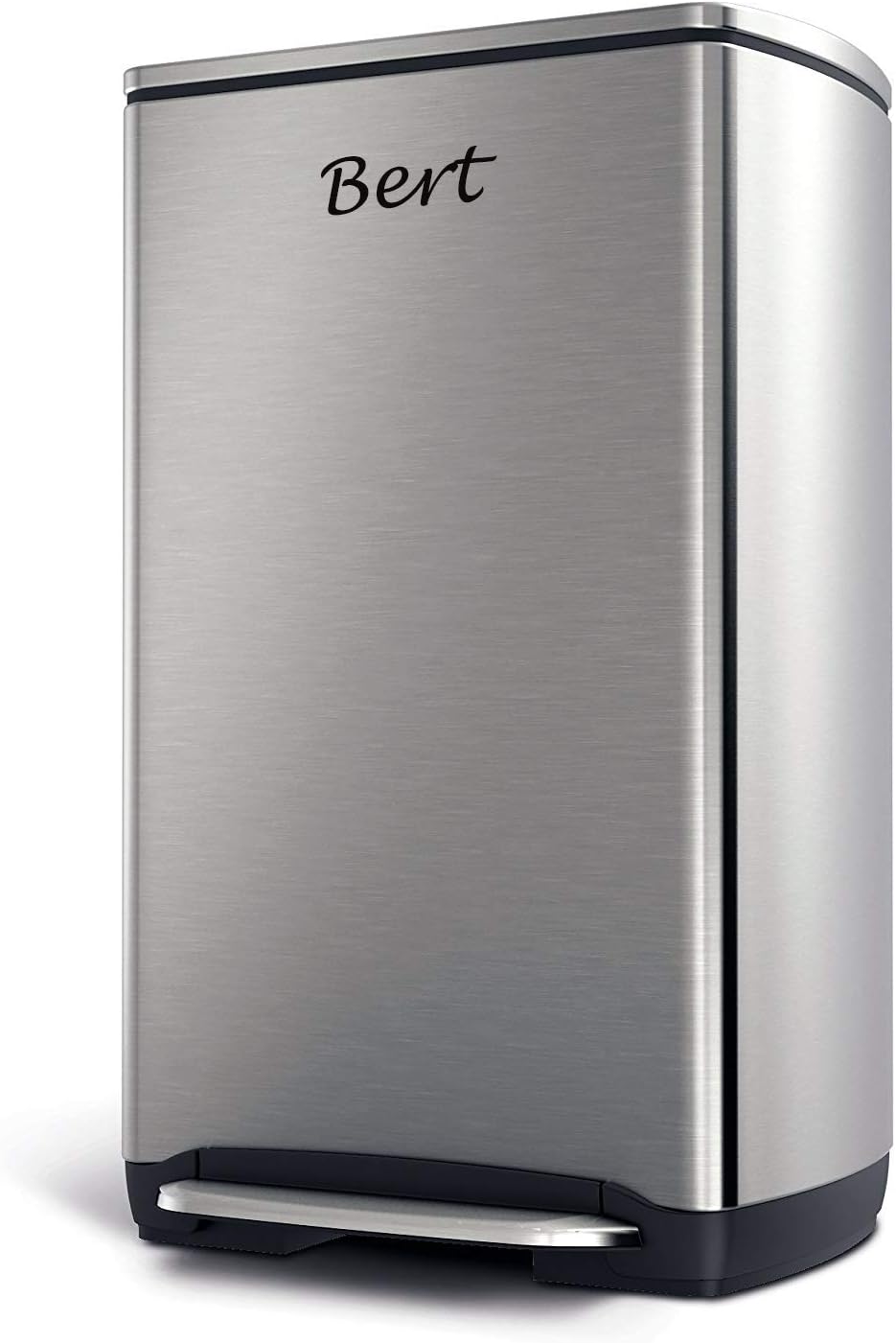 simplehuman Wide-Step Rectangular Step Trash Can, Stainless Steel, 38 L / 10 Gal