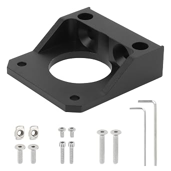 Nema 17 Stepper Motor Bracket, Metal Z Axis Motor Mount Holder Upgrade Fixed Installation Base for 3D Printers