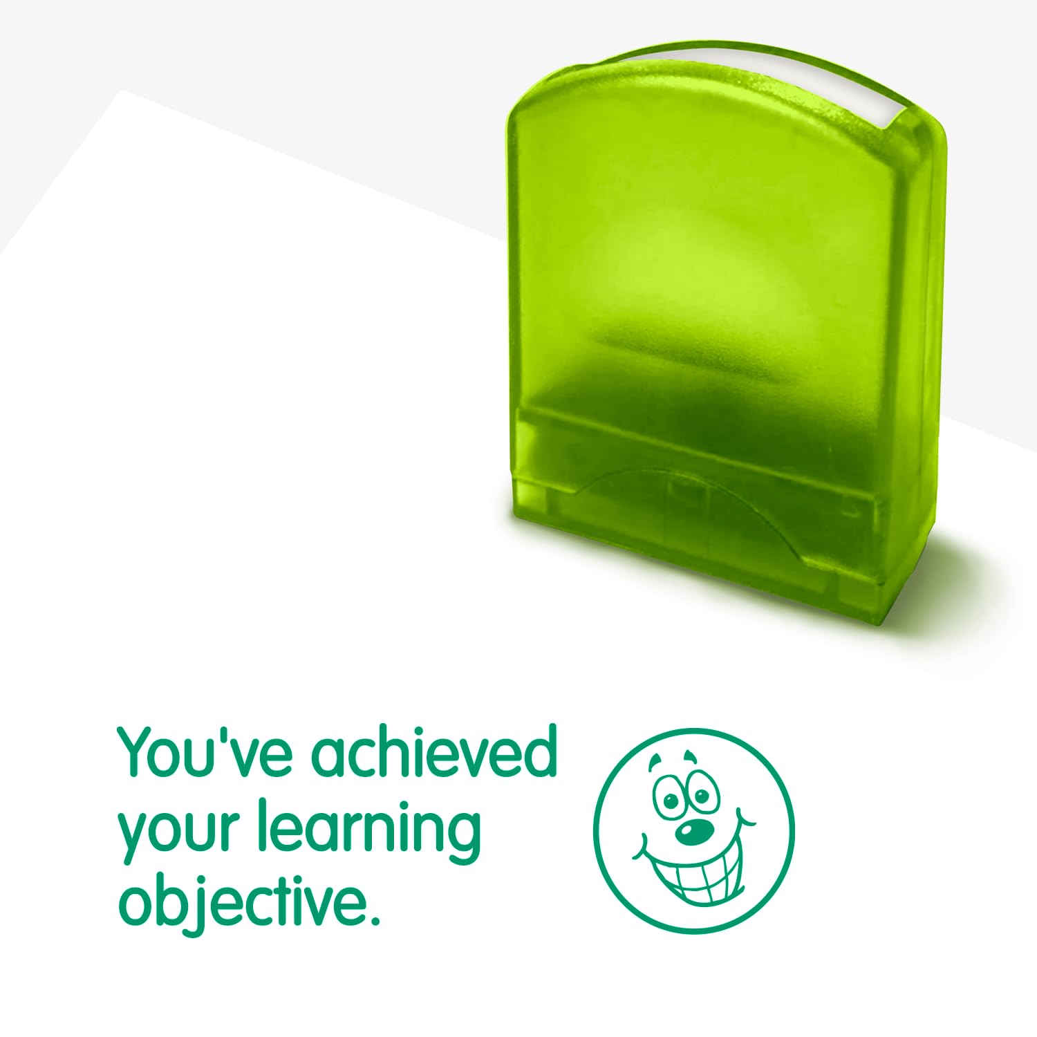 Primary Teaching Services Ltd Green You've Achieved Your Learning Objective Pre Inked School Teachers Marking Stamper Stamp 33Mm X 9Mm Primary Teaching Services (Green)