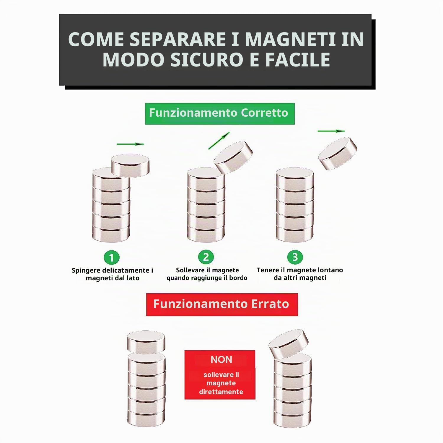 Magenesis 52 pezzi Magneti al neodimio 10x2mm estremamente forte, circa 2 kg di forza adesiva