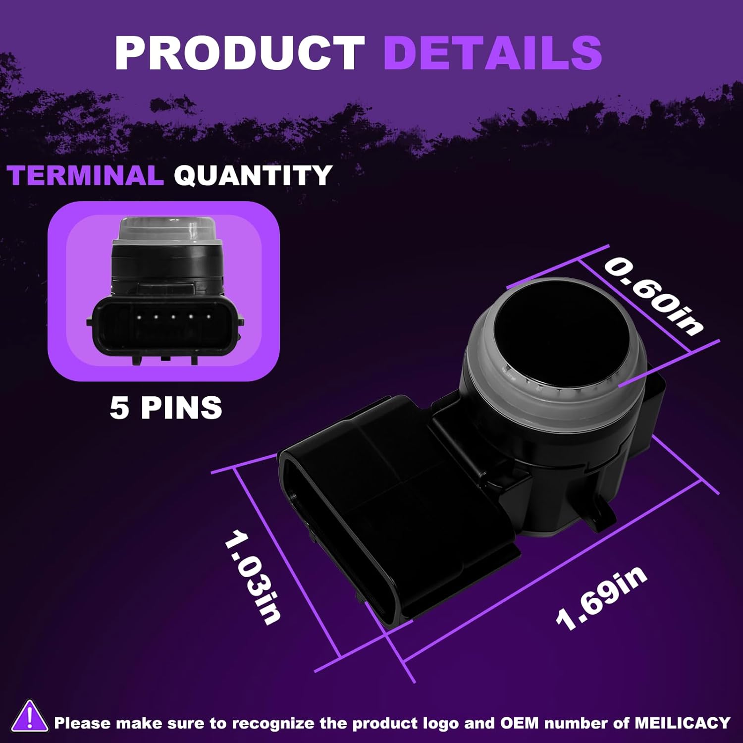 Front or Rear Parking Assist Sensor Pdc Parking Sensor fit for Honda Accord 2016-2022,CR-V 2015-2021,HR-V 2018-2020,for Acura RLX 39680-T0A-R12 39680T0AR01 39680T0A 39680-T0A-R02ZZ