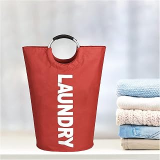 Big Laundry Hamper, Vertical Storage,Waterproof,Portable,Foldable Design Laundry Basket Extra Large, Suitable for Bathroom Bedroom Dormitory Nursery Clothes Hamper,Red-115L