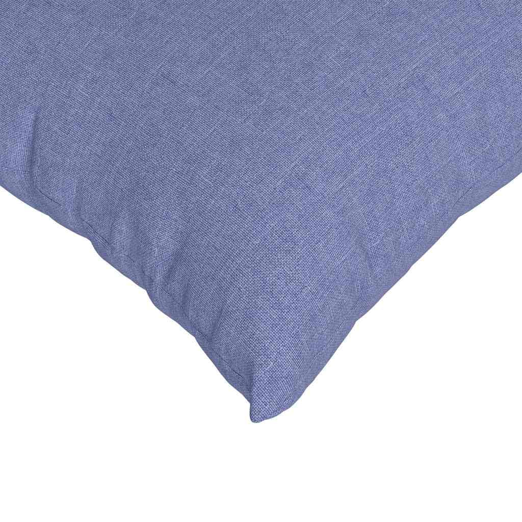 Set di 2 cuscini decorativi per divano, blu jeans, 50 x 30 cm