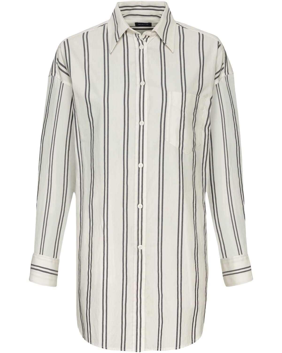 GANT Women's D2. OS Stripe Shirt Blouse, Classic Blue, 38
