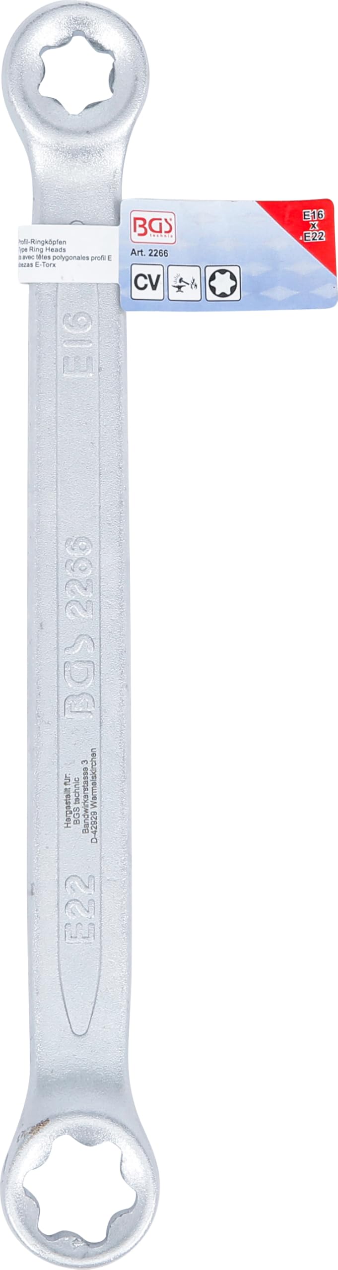 E16 X E22 Torx Innenschlüssel Kurz – Doppelendkasten Für E-Stern-Schrauben