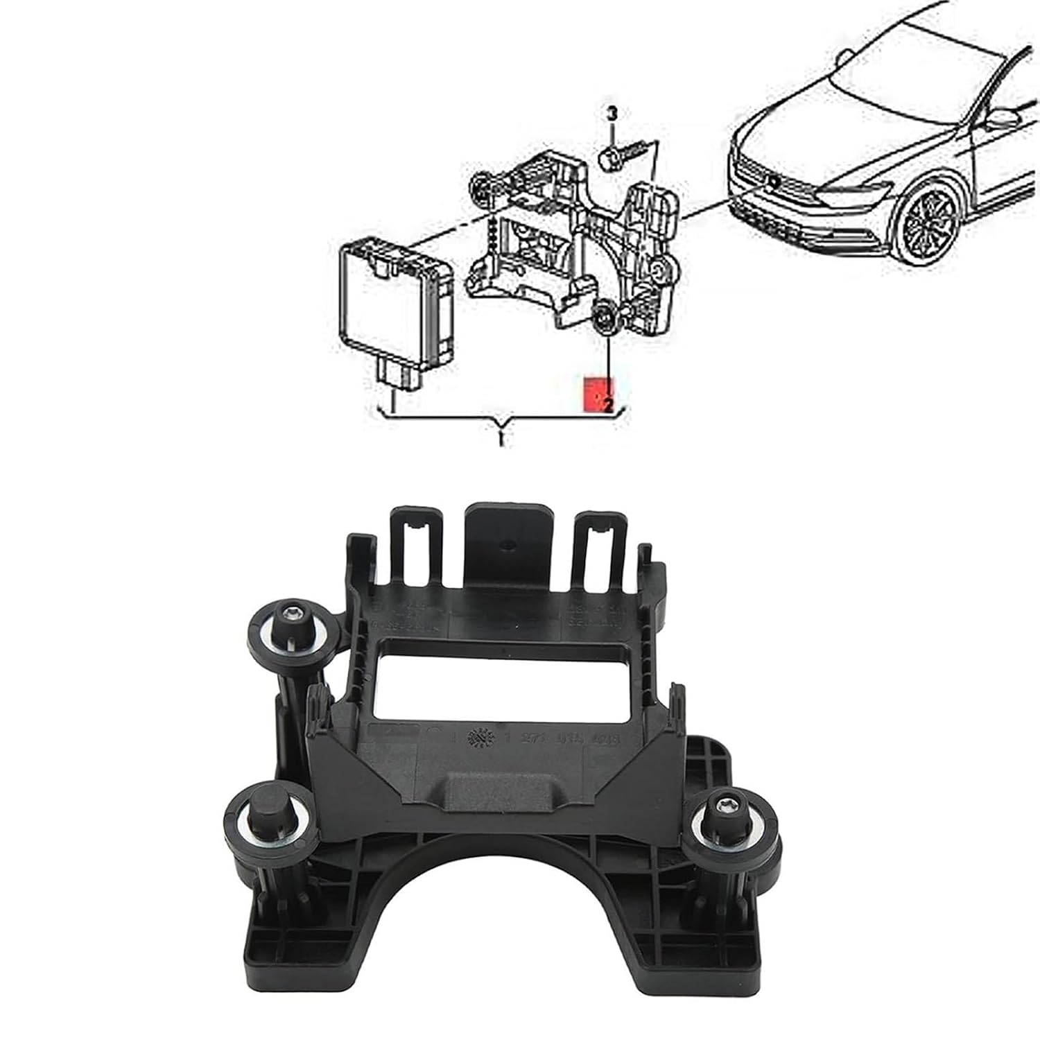Stable Adaptive Cruise Mount Rack Seamlessly Integration for Enhanced Automatic Following 3Q0907704A 3Q0998561 Automatic Distance Control Sensors Bracket