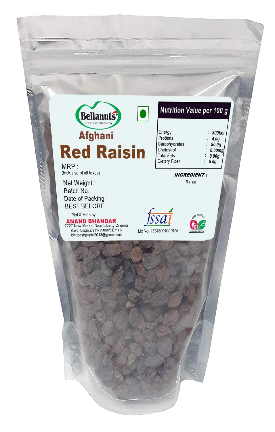 BELLANUTS Fresh Afghani Red Raisin 450 Grams Natural Organic Colorless Healthy/Lal Kismis/Afgani Lal Kismis (B08FHB99MC) Amazon Price History, Amazon Price Tracker