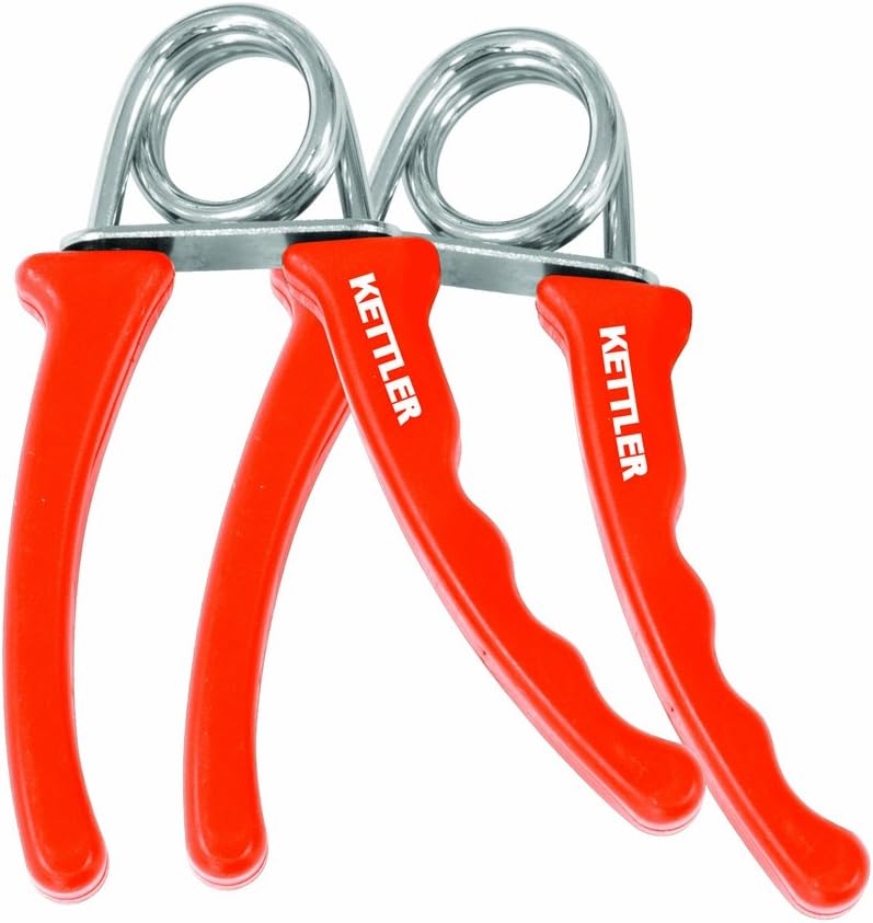 Kettler Spring Dumbbells Pesas de Muelle de Fitness, Color Rojo