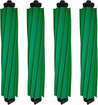 GIB Replacement Parts for iRobot Roomba Plus 505/405 Combo Robot Vacuum Accessories Kits, Multi-Surface Rubber Roller Brushes, 4 Pack
