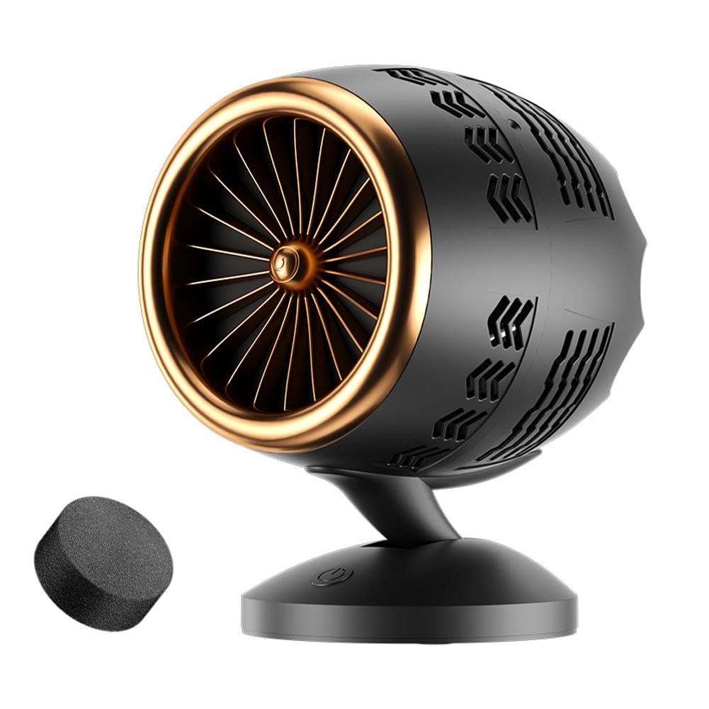 HEBEOT Mini Hotte Aspirante Portable De Bureau - Extracteur Fumées Cuisine & Barbecue USB Gris Noir