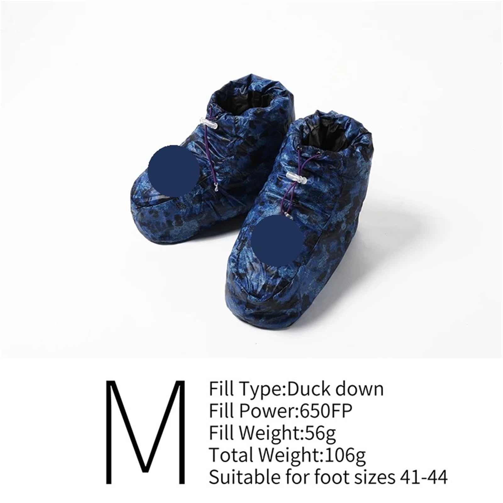 20D Ultraleichte Entendaunen-Schuhe Decken 650FP Daunen-Booties Outdoor-Zelt-Hausschuhe Winter-Fußsocken im Schlafsack ab Für Camping