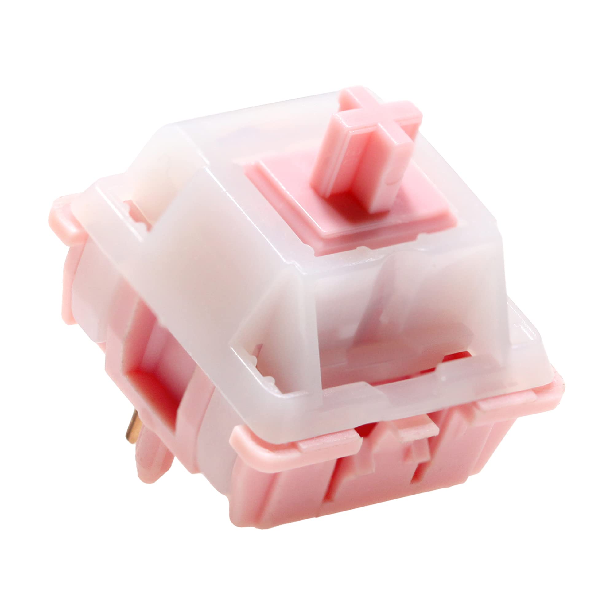KPREPUBLIC Pink Pig Lot de 90 commutateurs linéaires V3 5 broches RVB SMD 62 g MX pour clavier mécanique POM Nylon Long Spring Lubrifié (Pink Pig V3 Switch X90)