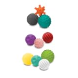 Infantino Textured Multi Ball Set - Toy for Sensory Exploration and Engagement for Ages 6 Months and up, 10 Piece Set