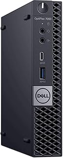 Dell Optiplex 7060 Micro Tower Business Desktop Computer (Intel Core i5-8500T 6 Core, 8GB, 256GB PCIe M.2 NVMe SSD, WiFi) Windows 10 Pro (Renewed)