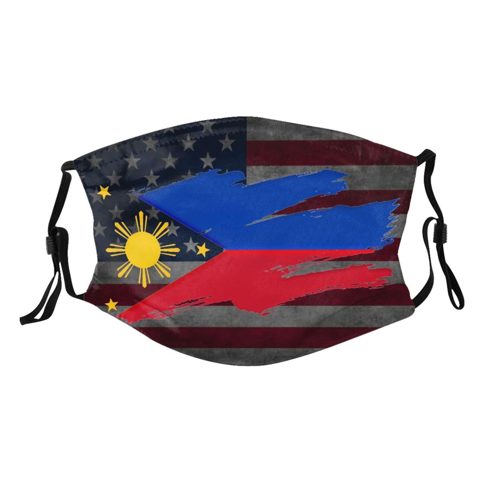 filipino flag Adult Dust Mask Adjustable Dust Face with 2 Filter41