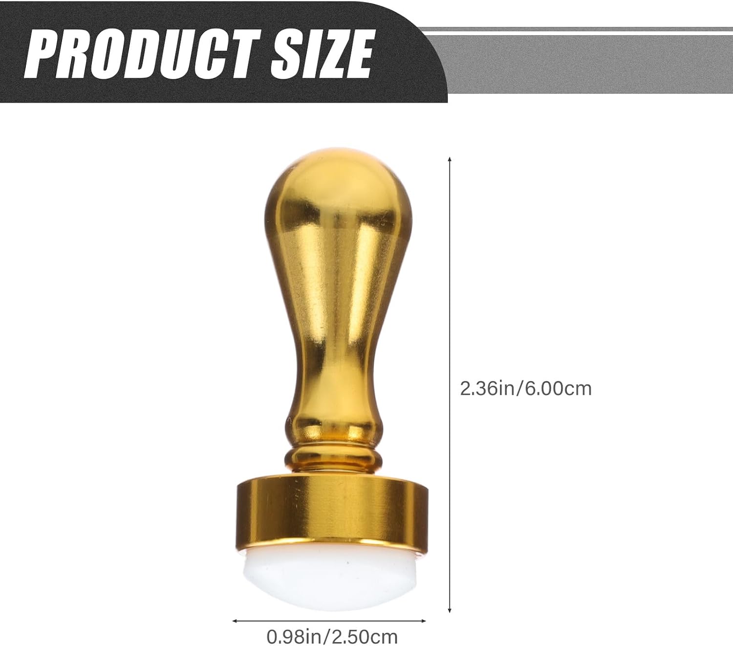 STOBAZA Metallic Silicone Nail Art Stamper for Manicure DIY Nail Printing Tool Creative Multi-Functional for Home Use and