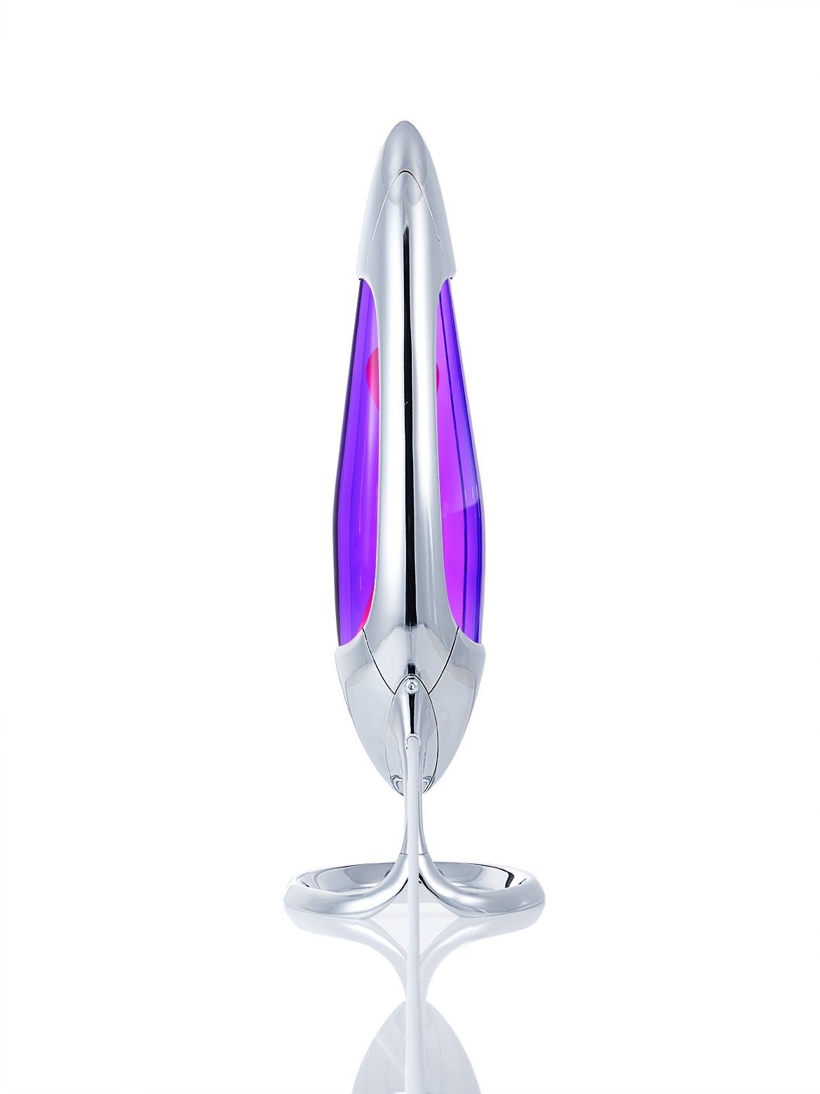 MATHMOS Lampe à lave Neo Argent, testée sûre pour enfants | Lampes à lave Violet & Rose à basse température et sécurité intégrée | Lave longue durée remplie à la main en Grande-Bretagne