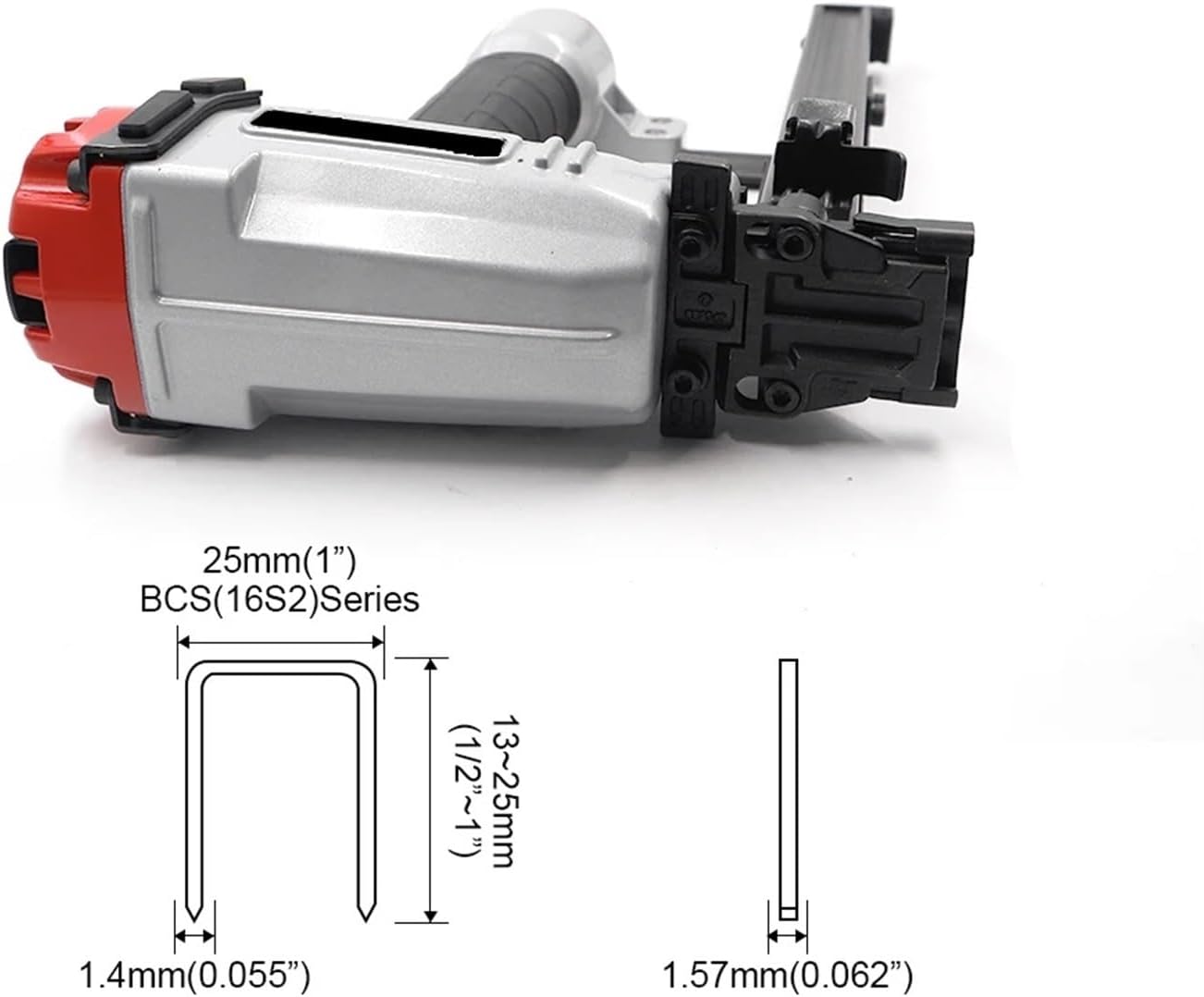Professional Pneumatic Upholstery Stapler Pneumatic Code Nail Gun TRS25S U-Shaped Stapler for Siding Board Wood Working Furniture Sheating Tool