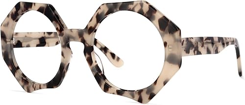 Miniatura 6 de Zeelool Gafas geométricas de gran tamaño con bloqueo de luz azul, gafas de moda para mujer con protección UV400 ZOP01887