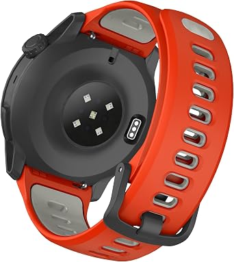 OVERSTEP Silicone Sport Strap Compatible with Coros Pace 4/3/Pace Pro/Apex 4 42mm/2 Pro/Pro/Apex 46mm, 22MM band for Garmin Venu 2/3/Venu 4 45mm/Vivoactive 4/Forerunner 265/255/745