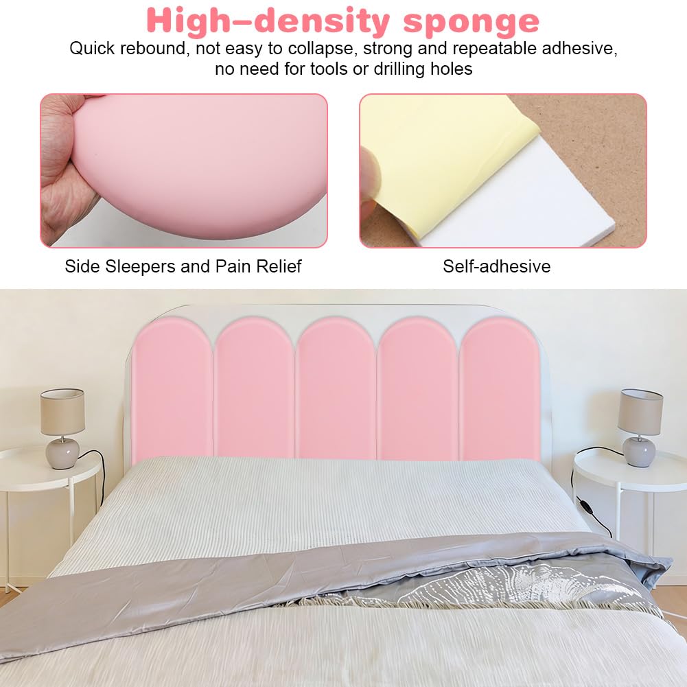 Lot de 4 Panneaux Murs 3D Rembourrés Anti-Collision, Polyuréthane Souple pour Chambre d’Enfant, Crèche et Chambre à Coucher - 5