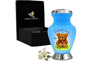 Baby Urns for Ashes Boy & Girl - Teddy Bear Urn for Baby Ashes