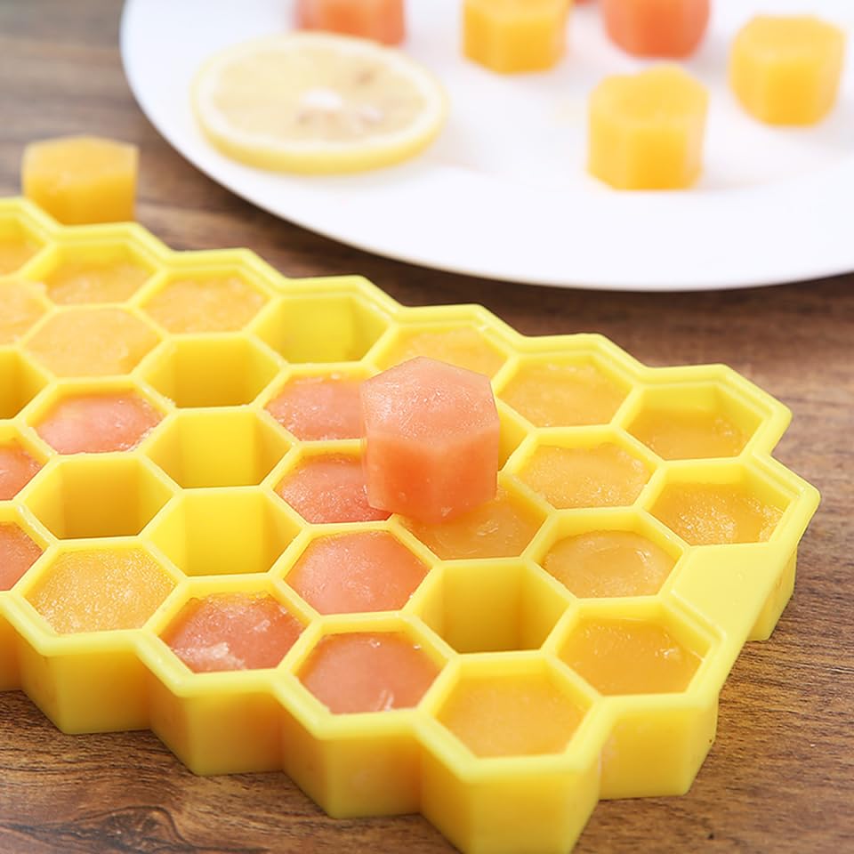 Molde de hielo hexagonal de silicona de 37 cavidades miniatura 4