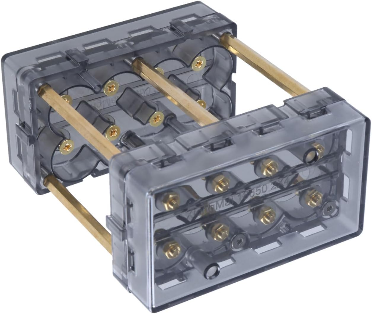 Rulbelok 18650 Battery Holder Case, Easy to Assemble High Current Battey Box Splicable No Soldering No Soldering Battery