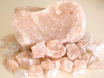 OnMexa Natural Whole Rock Salt | Sendha Namak Crystals | Pure Unrefined Himalayan Pink Salt for Cooking, Seasoning & Wellness 6oz