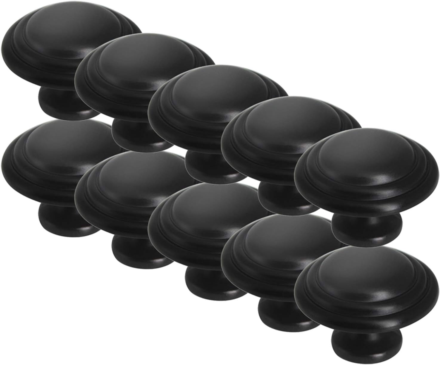 Probrico 10PCS Black Kitchen Handles Black BiFold Door Knobs