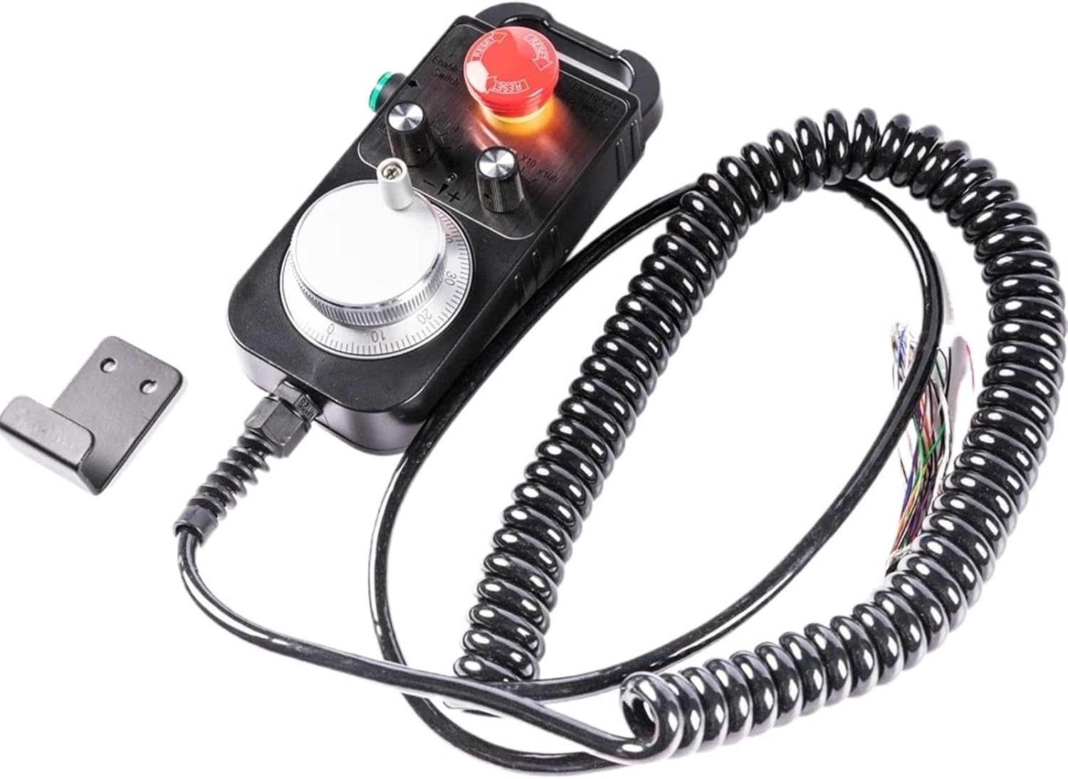NC Pulse Generator 4/6 Axis MPG Pendant Handwheel with Emergency Stop, manual pulse generator(5V AA-BB- 100PPR)