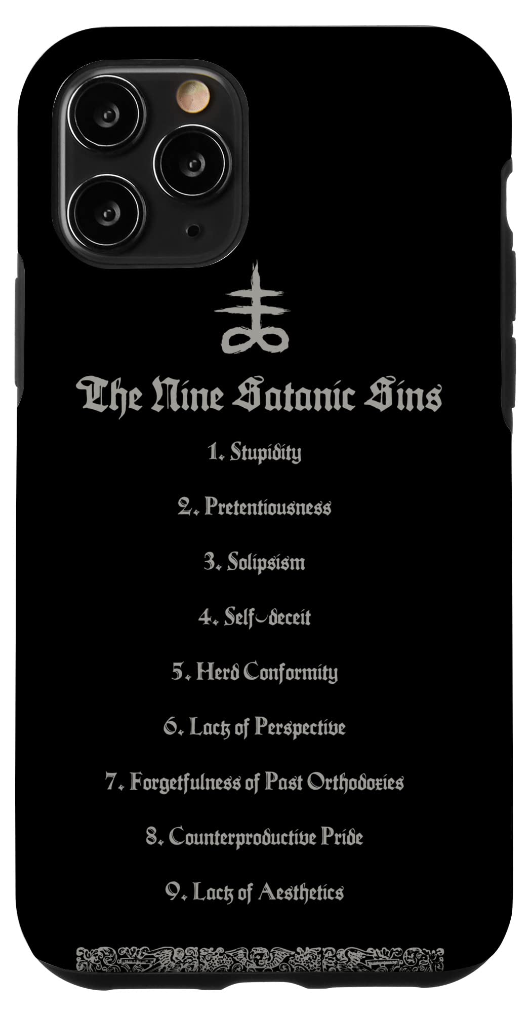 Amazon.co.jp: iPhone 11 Pro The Nine Satanic Sins Satanism