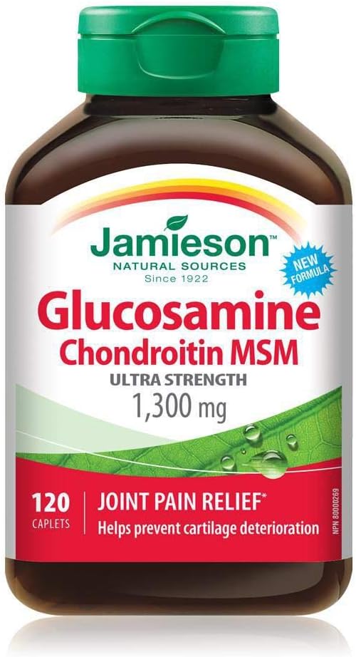 Jamieson Glucosamine Chondroitin MSM 1300mg 120 Capsules by