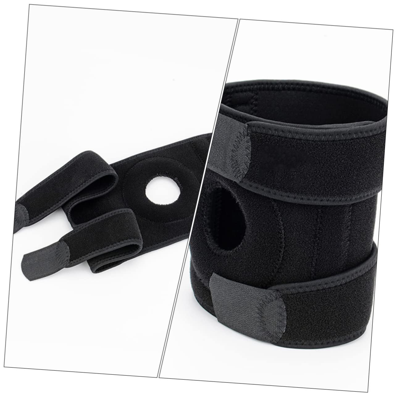 2pcs Patella Knee Brace Support Sleeve Elastic Breathable for Basketball Fitness Running