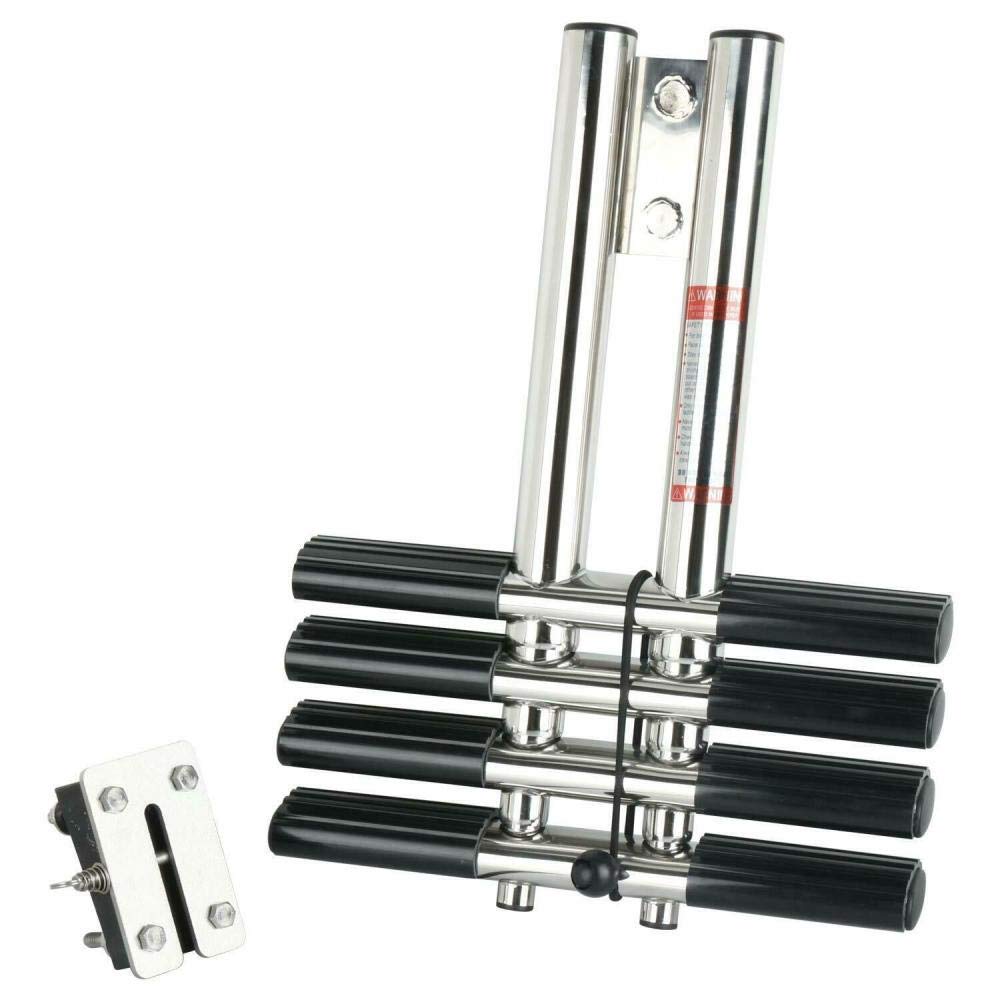 Buy Heavy Duty Telescoping Boat Boarding Ladder, 4 Steps Dual Vertical