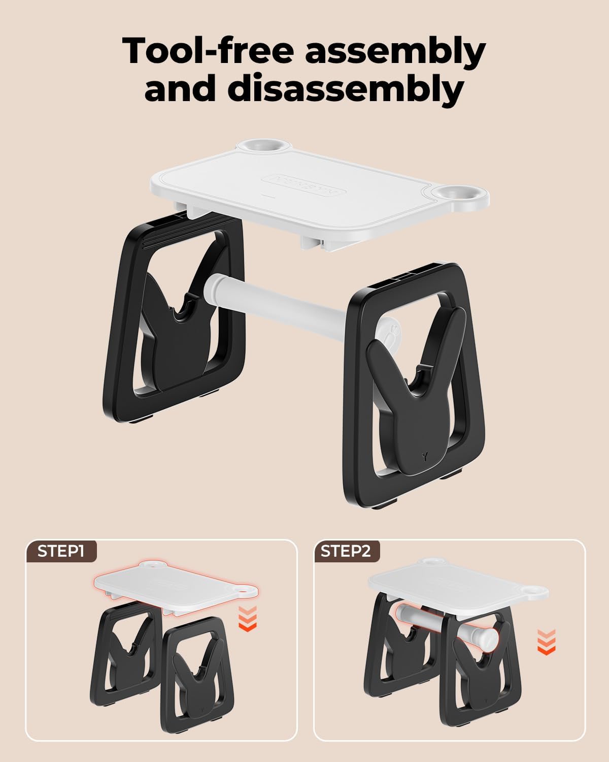 MUNBYN Label Holder for Rolls and Fanfold Labels, Thermal Sticker Holder for Desktop Thermal Printer, Accessory Supplies for Home, Office, Small Business - Image 4