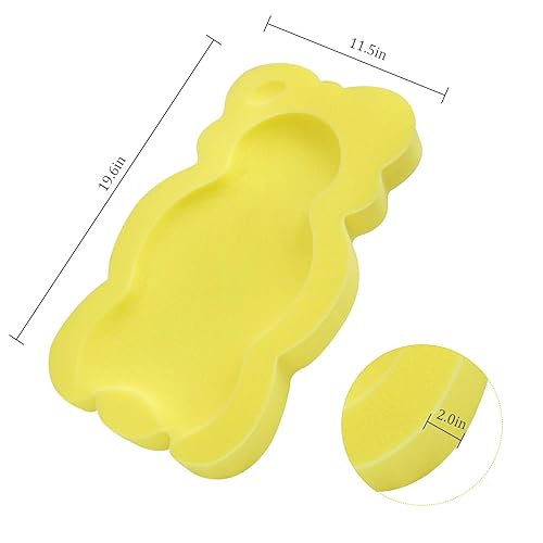 Miniatura 6 de Cojín de baño para bebé, almohadilla y esponja para niños pequeños, bebés y recién nacidos (amarillo-estilo4)