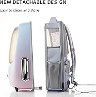 Vista 5 de PETKIT Cat Backpack Carrier with Inbuilt Fan & Light, Airline-Approved Pet Backpack Bubble for Kitty Small Dog, Detachable Dog Backpack with Padded