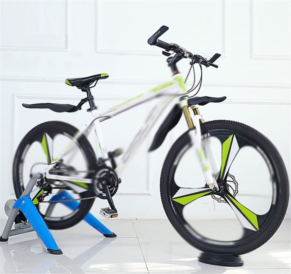 Bike Trainer Stand Indoor Bicycle Training Stand for Mountain Road Bike Portable Foldable Cycling Training Stand Fluid Flywheel (Blue)