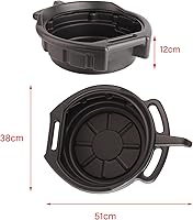 Vista 7 de Bandeja de drenaje de aceite, bandejas de aceite para cambiar aceite, bandeja de captura de aceite, bandeja portátil para cambio de aceite