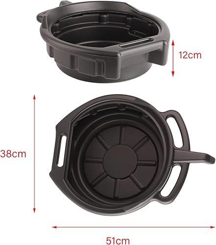 Miniatura 7 de Bandeja de drenaje de aceite, bandejas de aceite para cambiar aceite, bandeja de captura de aceite, bandeja portátil para cambio de aceite de