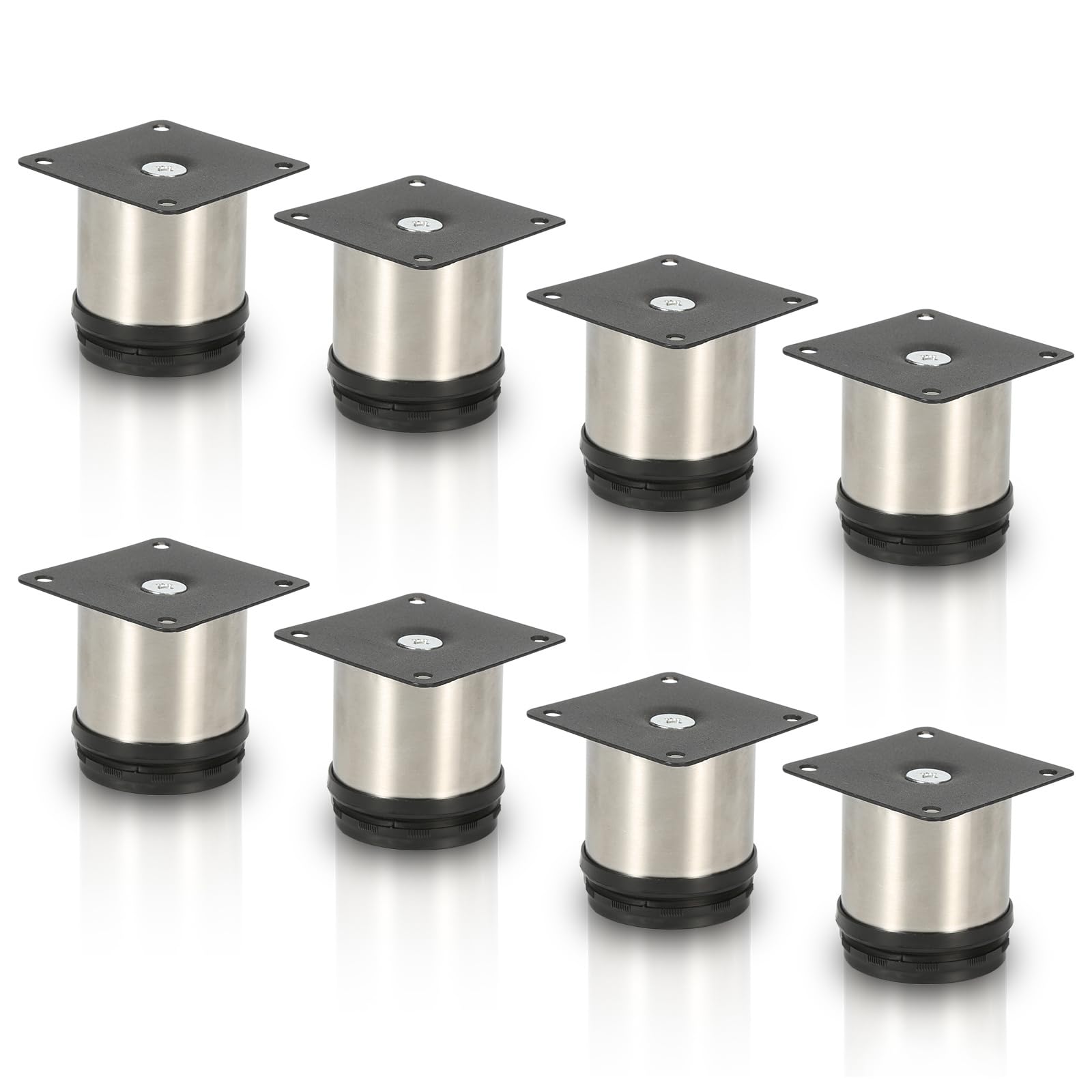 Patas para muebles de diseño redondo dorado de 6 cm ideales para elevar sofás y renovar el salón