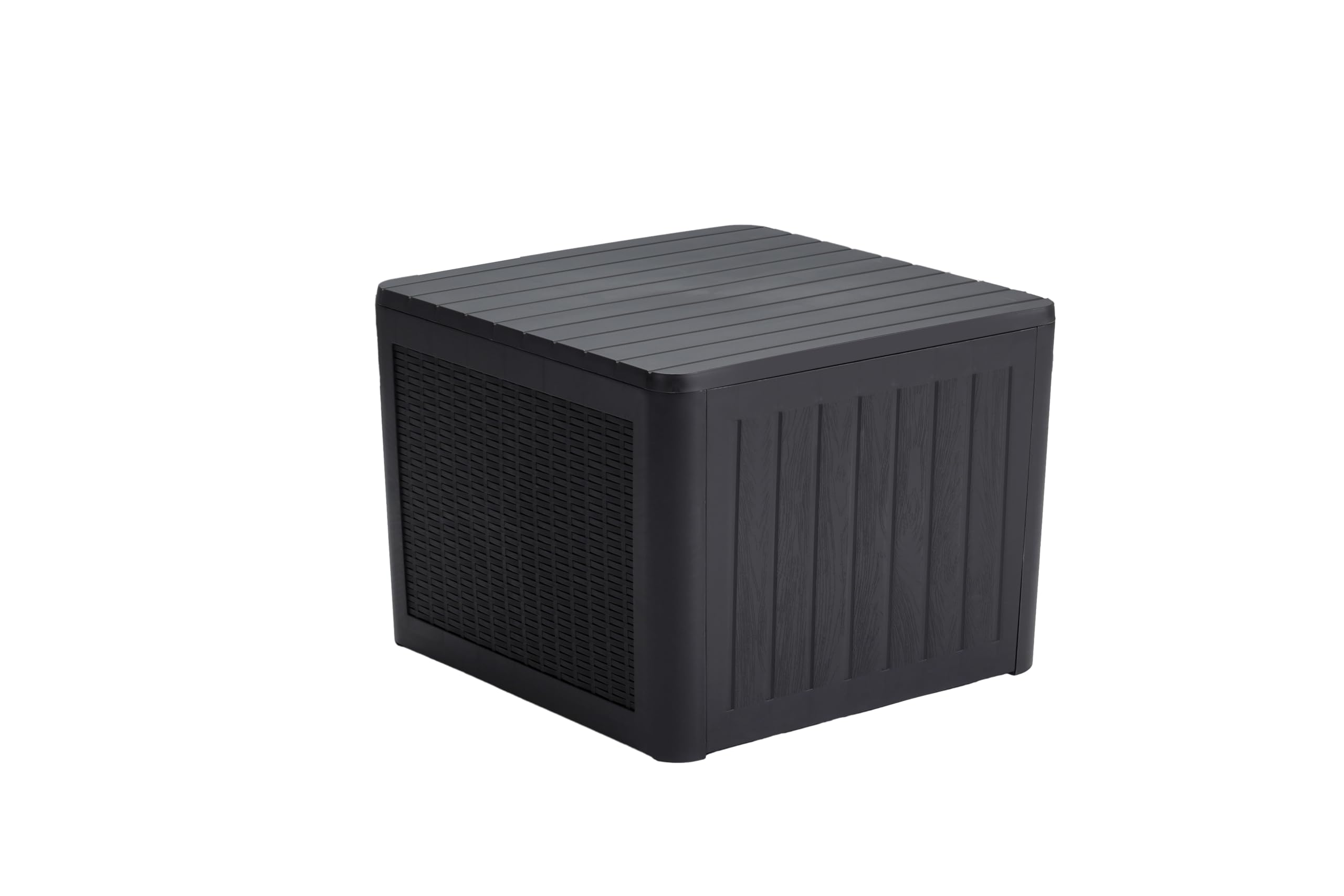 Deck Box, Patio Coffee Table with Storage, 36 Gallon Outdoor Storage Box Waterproof, Outside Storage Table Patio Cushions Storage Boxes, UV Resistant Plastic Storage Boxes, Black