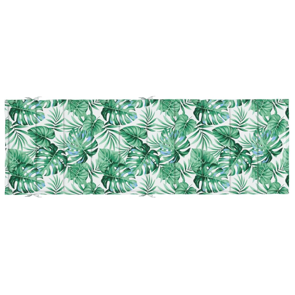 Coussin de chaise longue motif de feuilles tissu oxford