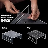 Vista 4 de ihomecooker Soporte para tartas Push Pop de 20 agujeros y 24 tiradores transparentes para tartas