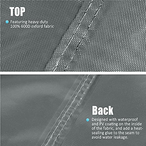 Garprovm Patio Chair Covers, Outdoor Patio Furniture Covers Waterproof, Lawn Patio Deep Seat Covers With Adjustable Drawstring And Strap Buckles Fits Up To 35 X 38 X 31Inches (Grey, 4 Pack) #TOP2