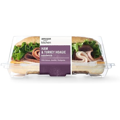 Deli-Style Ham and Turkey Hoagie Sandwich, 9.6 Oz