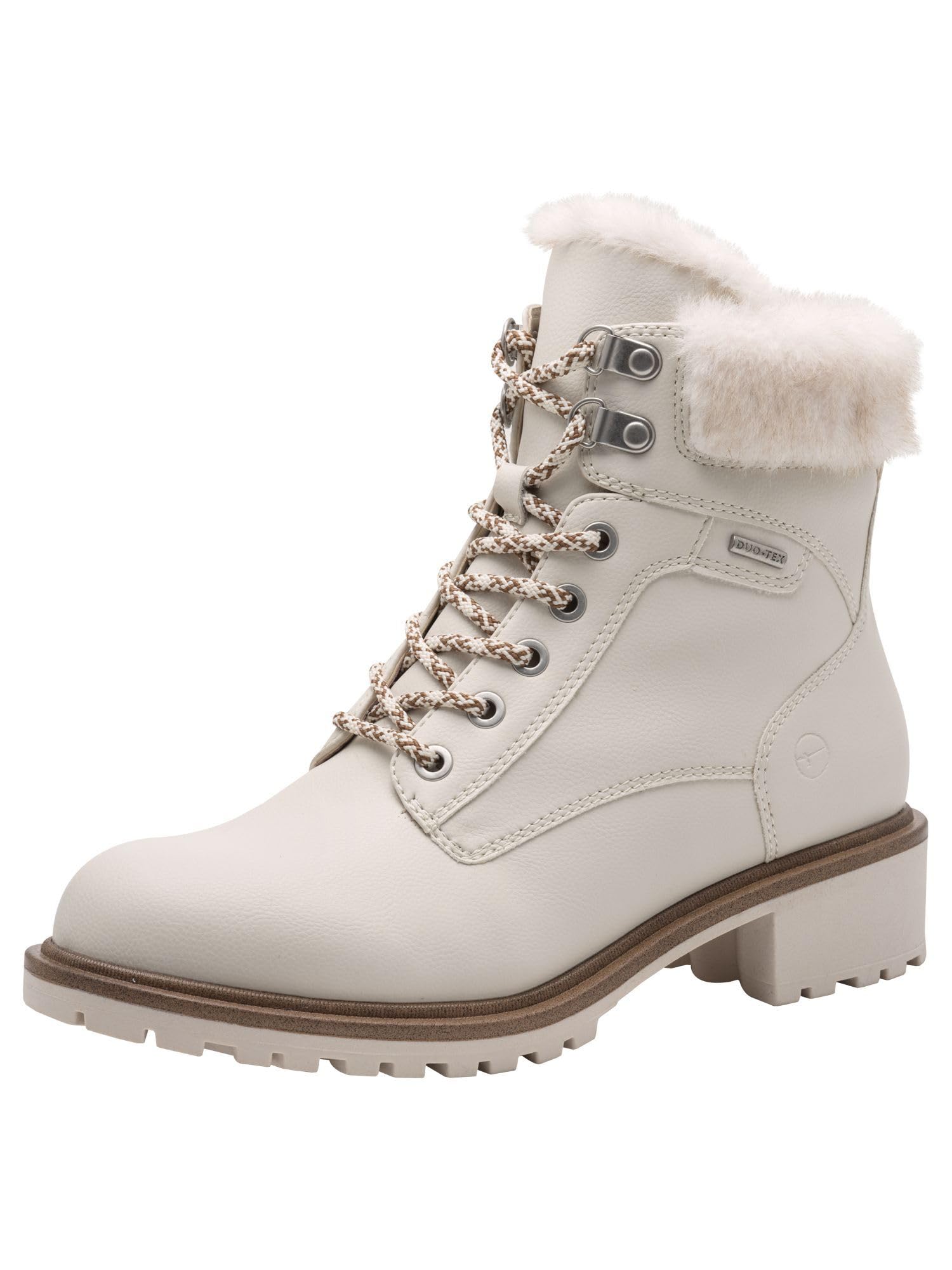 Tamaris Damen WL Lace Boot 1-26266-43, Women's Snow Boots, Cream, EU 41 - UK 7, cream, 8 UK