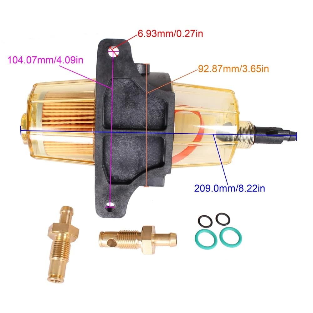 Elemento filtro combustible mercurio, conjunto separador agua, elementos Motor fueraborda UF10K, Motor barco